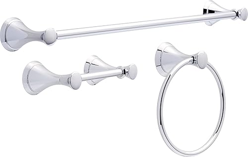 Delta Faucet CLL63-PC Carlisle - Kit de accesorios de baño de 3 piezas, cromado