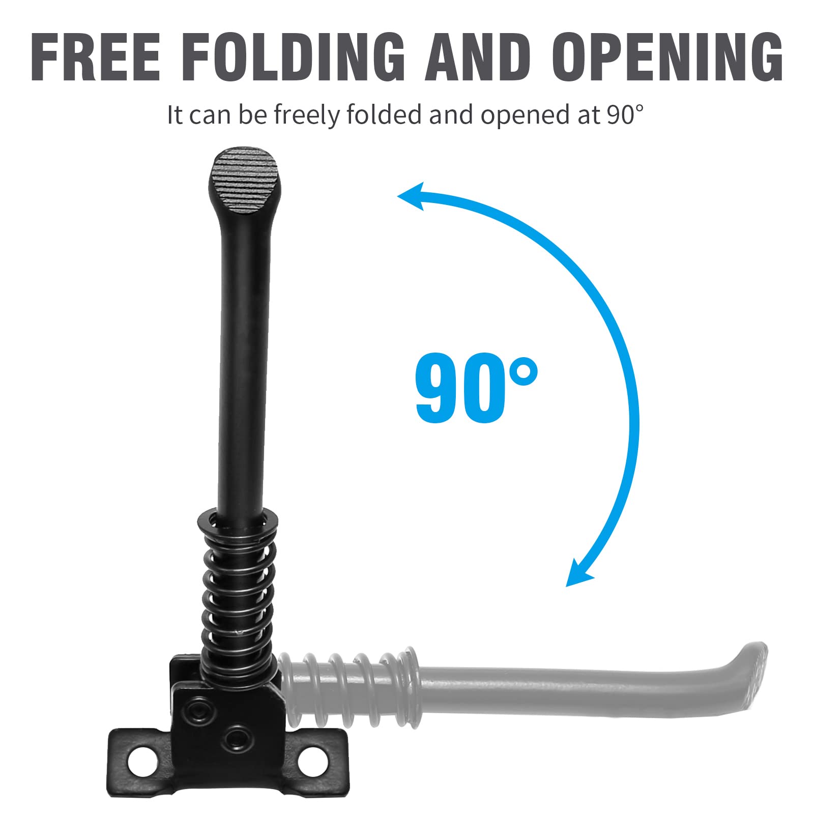 Aluminum Alloy Kickstand For Xiaomi M365 / 1S / Pro Scooters | Black Folding Parking Stand - View #7