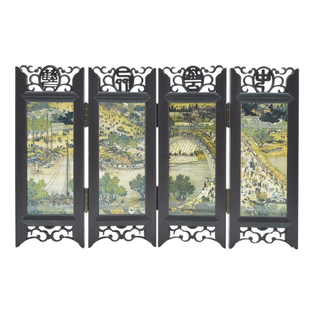Składany parawan, Retro mały mini składany panel 15cm w stylu chińskim unikalne