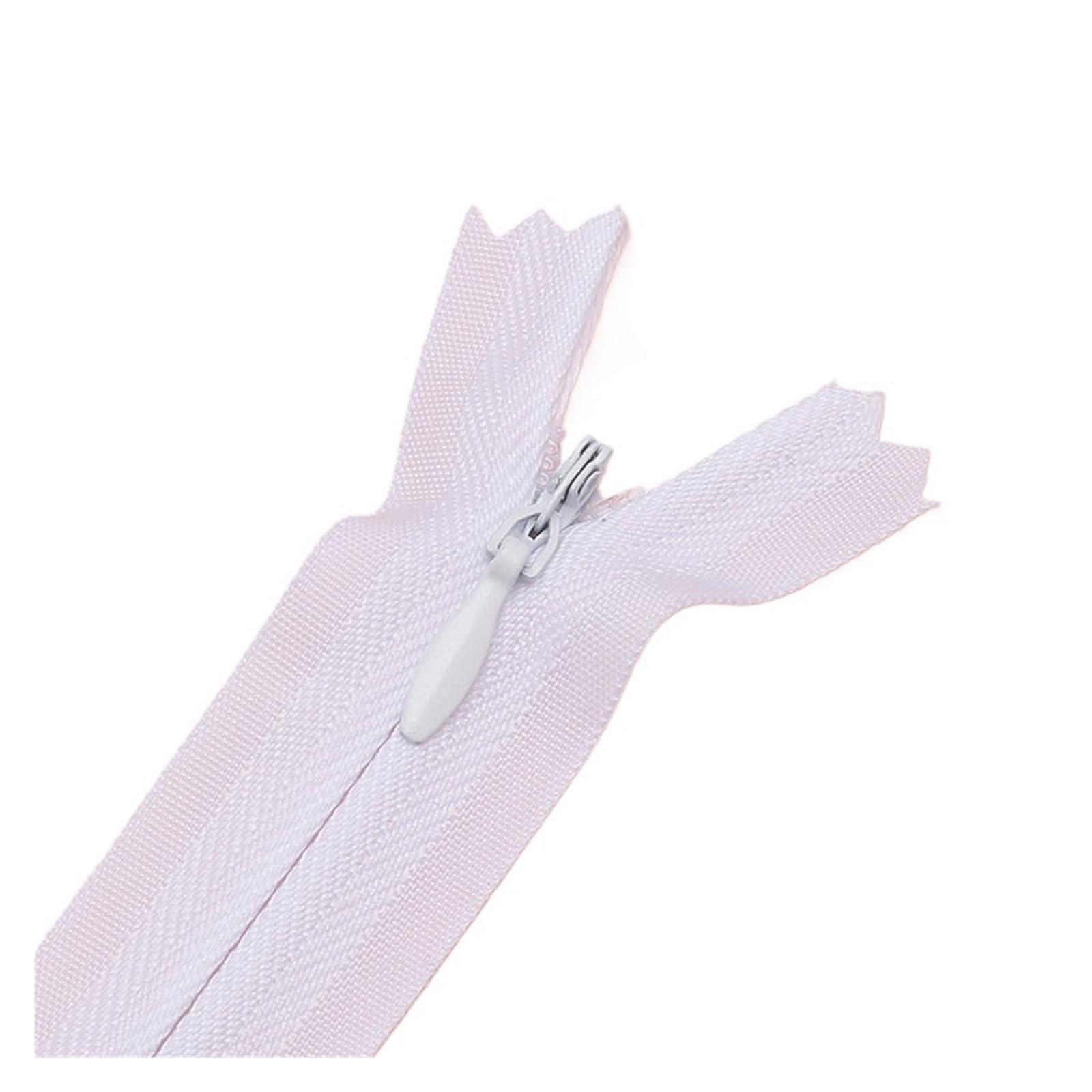 Cremallera Invisible 5/10 Uds 3#20cm 28cm 35cm 40cm 50cm 60cm cremallera Invisible ropa de nailon bolsillo decoración cierre de cremalleras