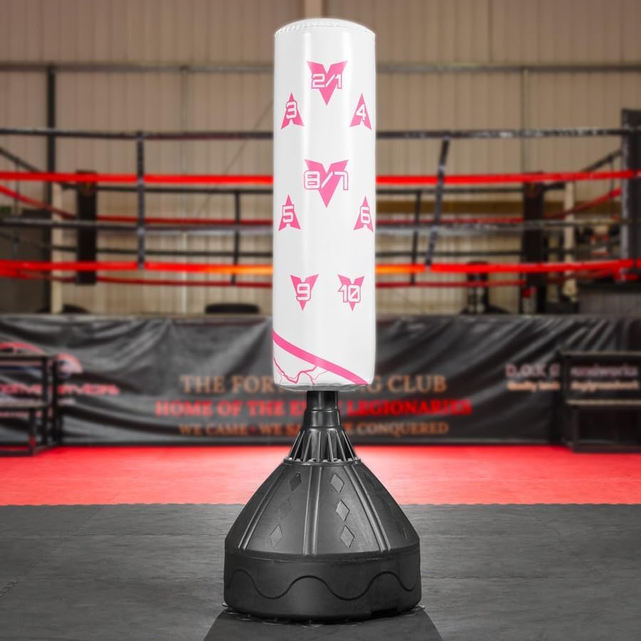 Punching Ball Autoportant Kitopa Sac De Frappe Sur Pied 177cm - Punching Ball MMA 93kg - Avec Protège-poignets Et Cibles - Fitness Maison Punching Ball Maison Adulte - 5