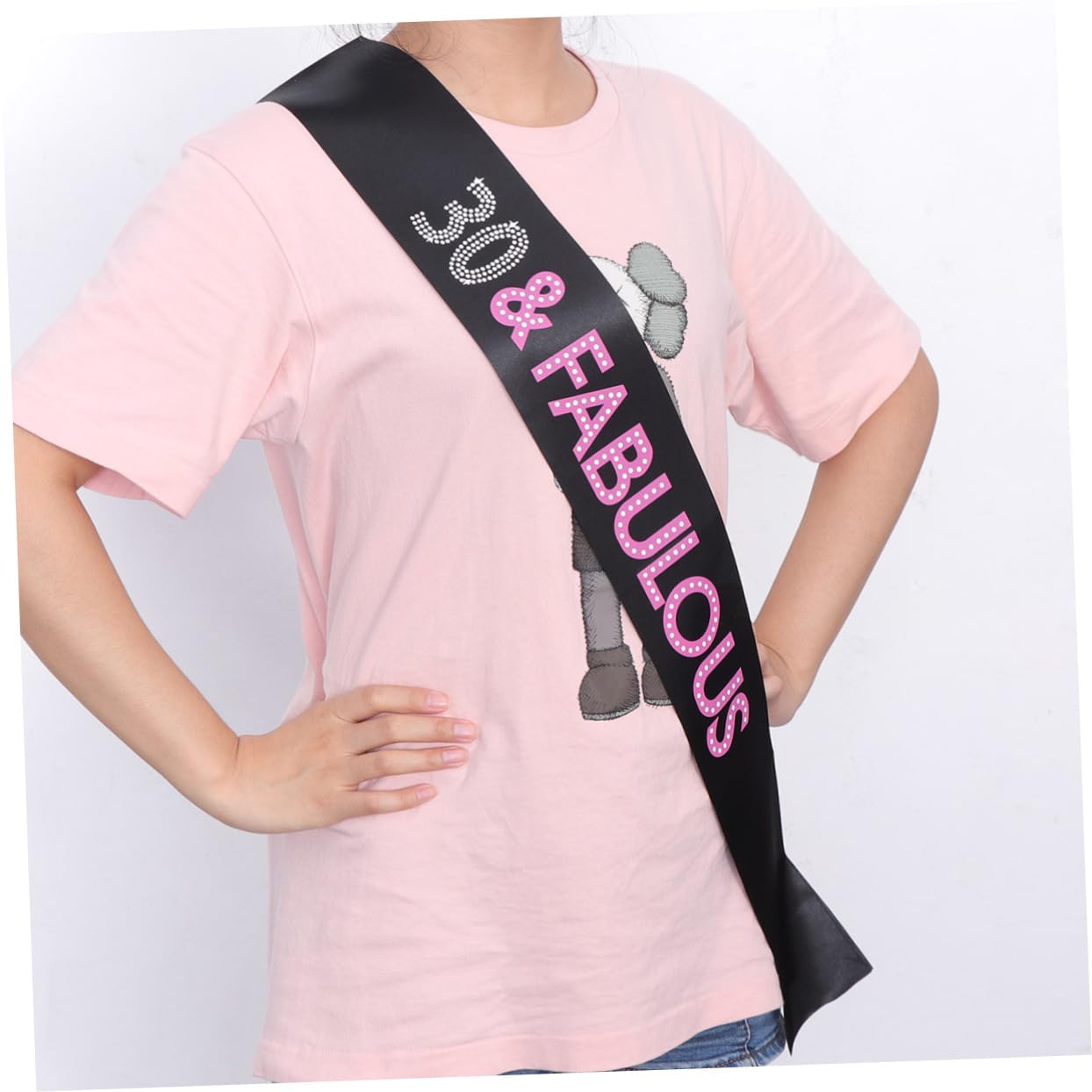 STOBAZA Birthday Banquet Decor 30th Birthday Party Supplies Stylish Etiquette Shoulder Straps