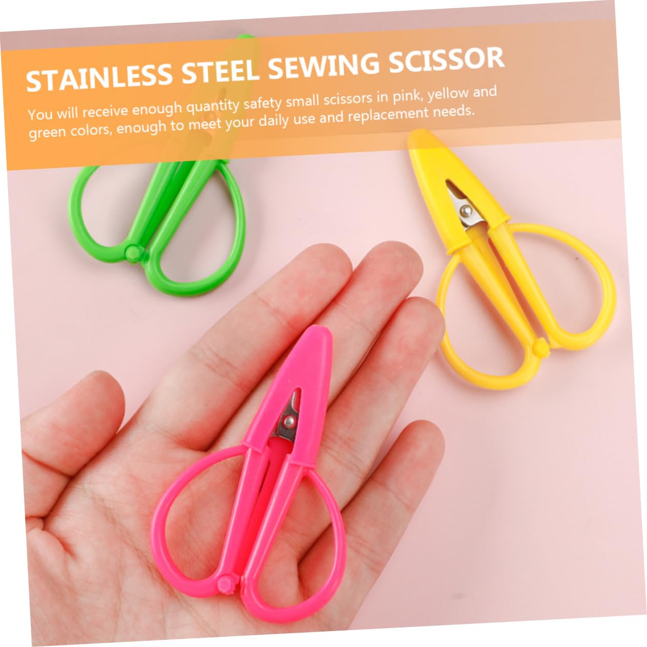 EXCEART 30pièces Mini Ciseaux Inoxydable Avec Couvercle Ciseaux De Couture Portables Pour Tissu Broderie Et Couture