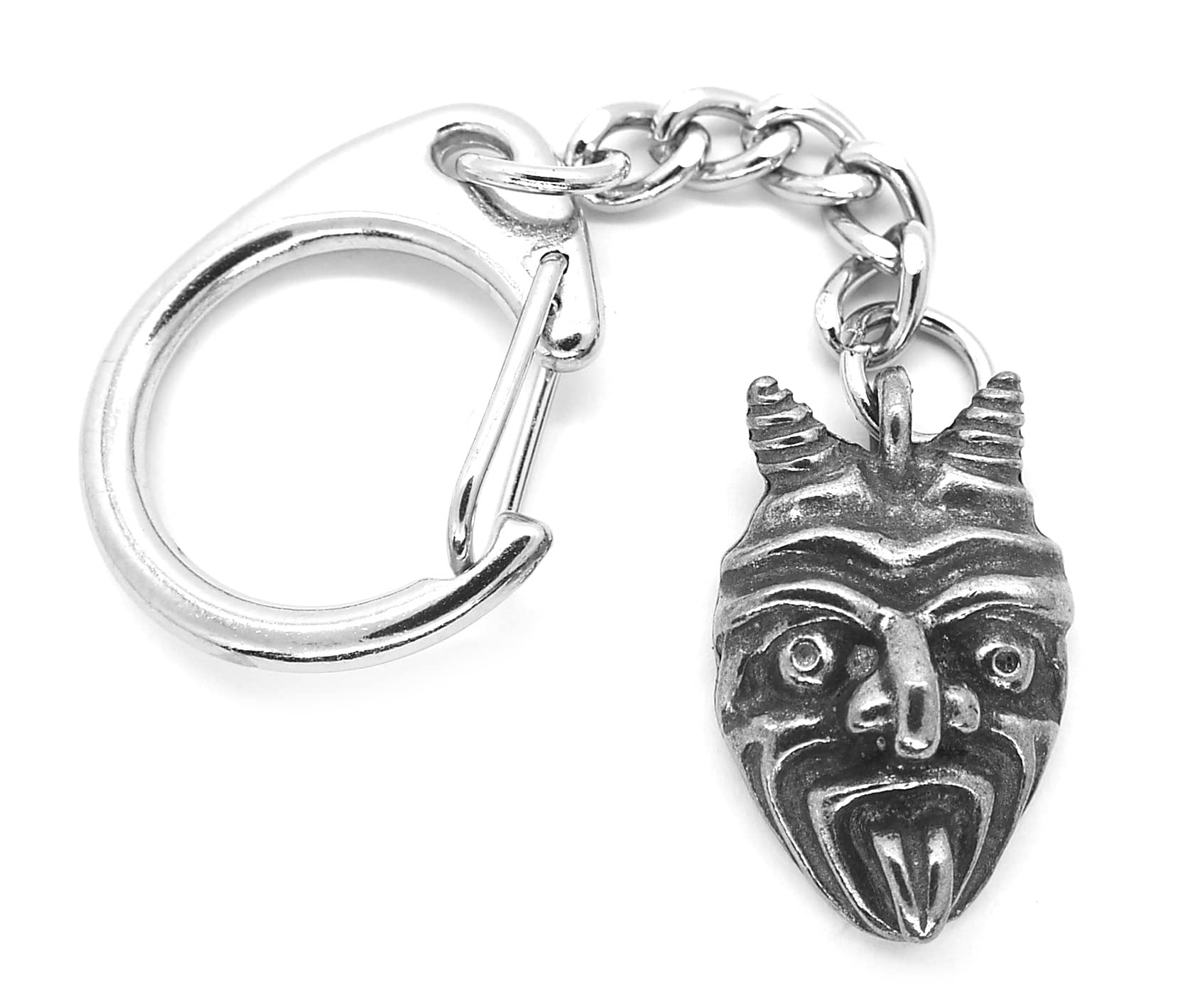 Westair Silver Medieval Gothic Church Gargoyle Devil Pewter Keyring