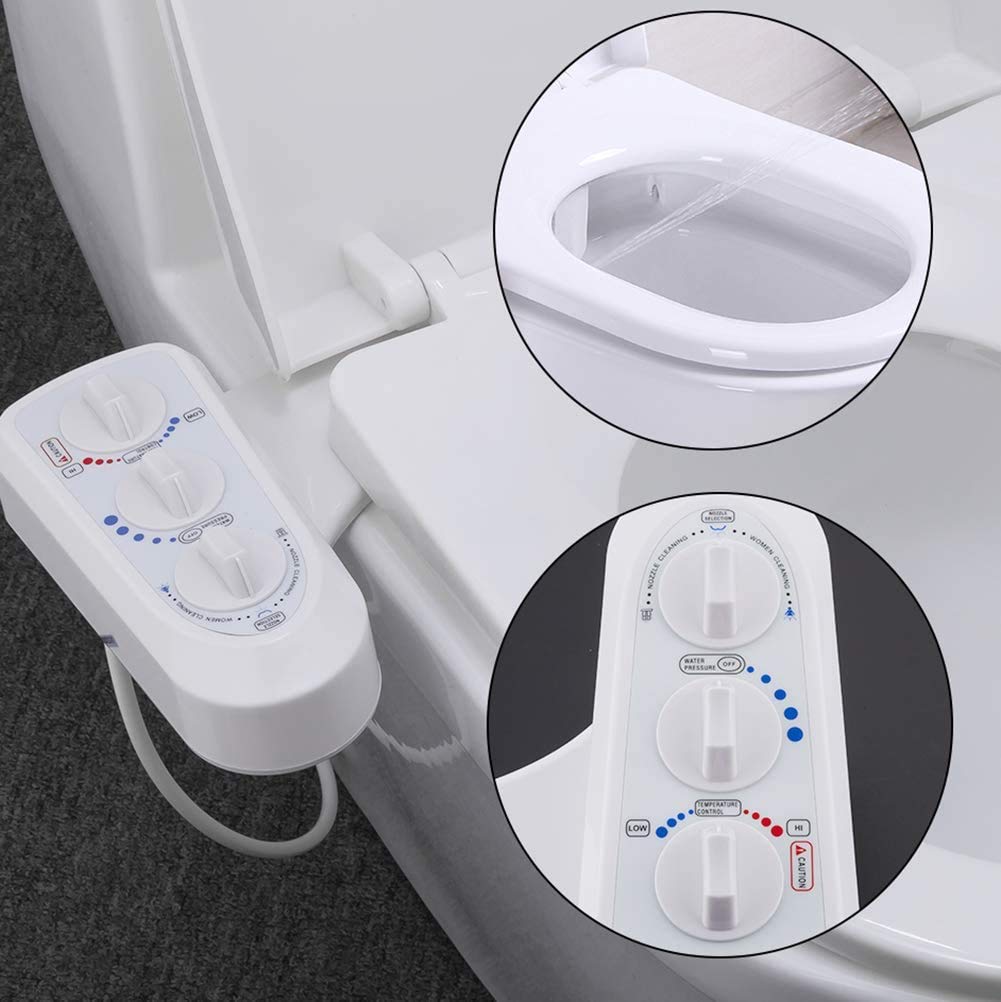 Buy LALEO Bidet,Thinline Dual Nozzle Simple Spa Fresh Water Spray Non