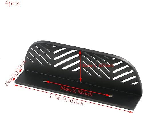 Miniatura 4 de Paquete de 4 tiradores de borde en forma de hoja de aleación de zinc, pomos invisibles para cajones ocultos para armario, armario, aparador, con