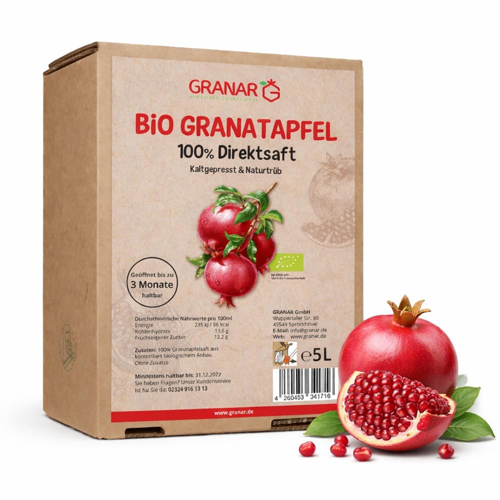 Granar Bio Granatapfel Direktsaft Muttersaft, 5 l