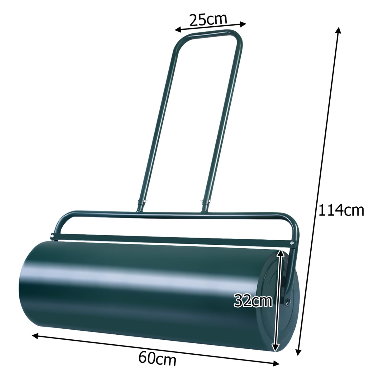 Costway Rullo per Prato 60cm Ø32 48L