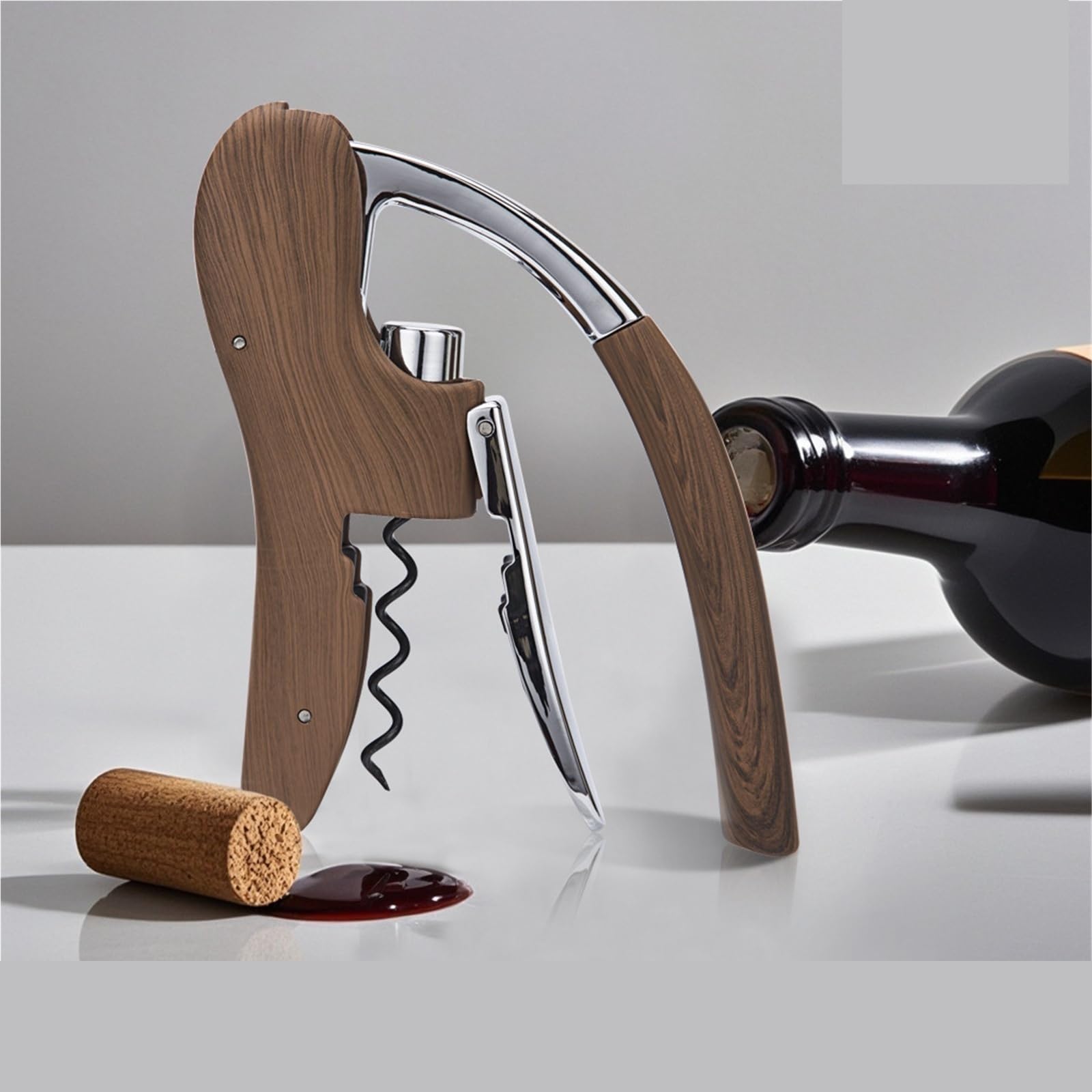 Sacacorchos Abridor De Botellas Vino Portátil con Forma Cabeza Ganso For Fiestas, Hogares Y Restaurantes Herramienta Cocina