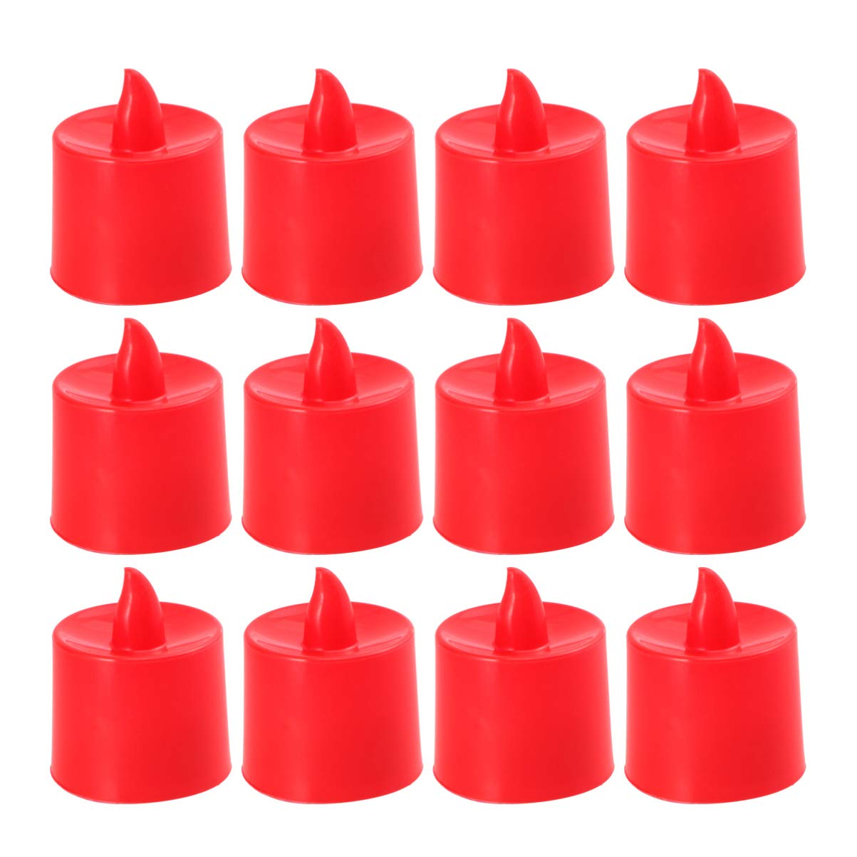 Amosfun Led Electronic Candle Lights Flameless Simulation Candles Battery Operated Romantic Candle Light for Wedding Party Home Decoration
