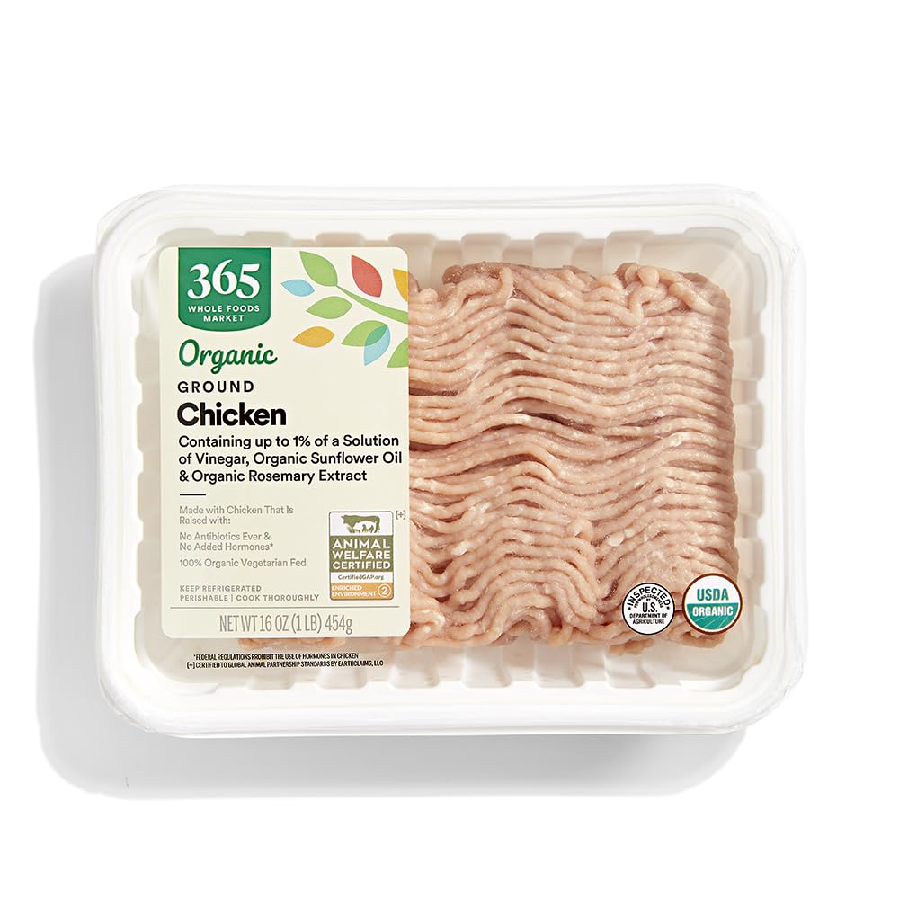 365 by Whole Foods Market Organic Ground Chicken, 16 OZ USDA Organic