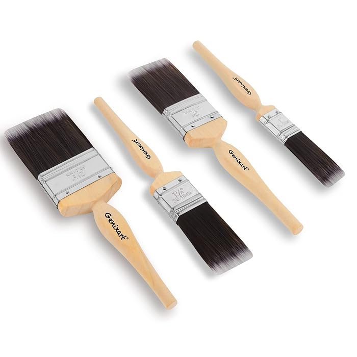Buy Genixart Wall Paint Brushes, Professional Paintbrush Set for Walls