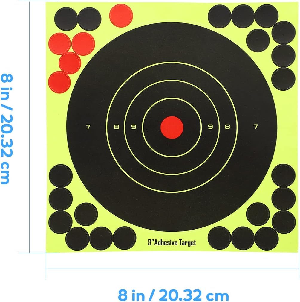 20,3cm / 8 Zoll Splatter Targets/Schüsse platzen hellgelb/Einschusserkennung auf Langer Distanz