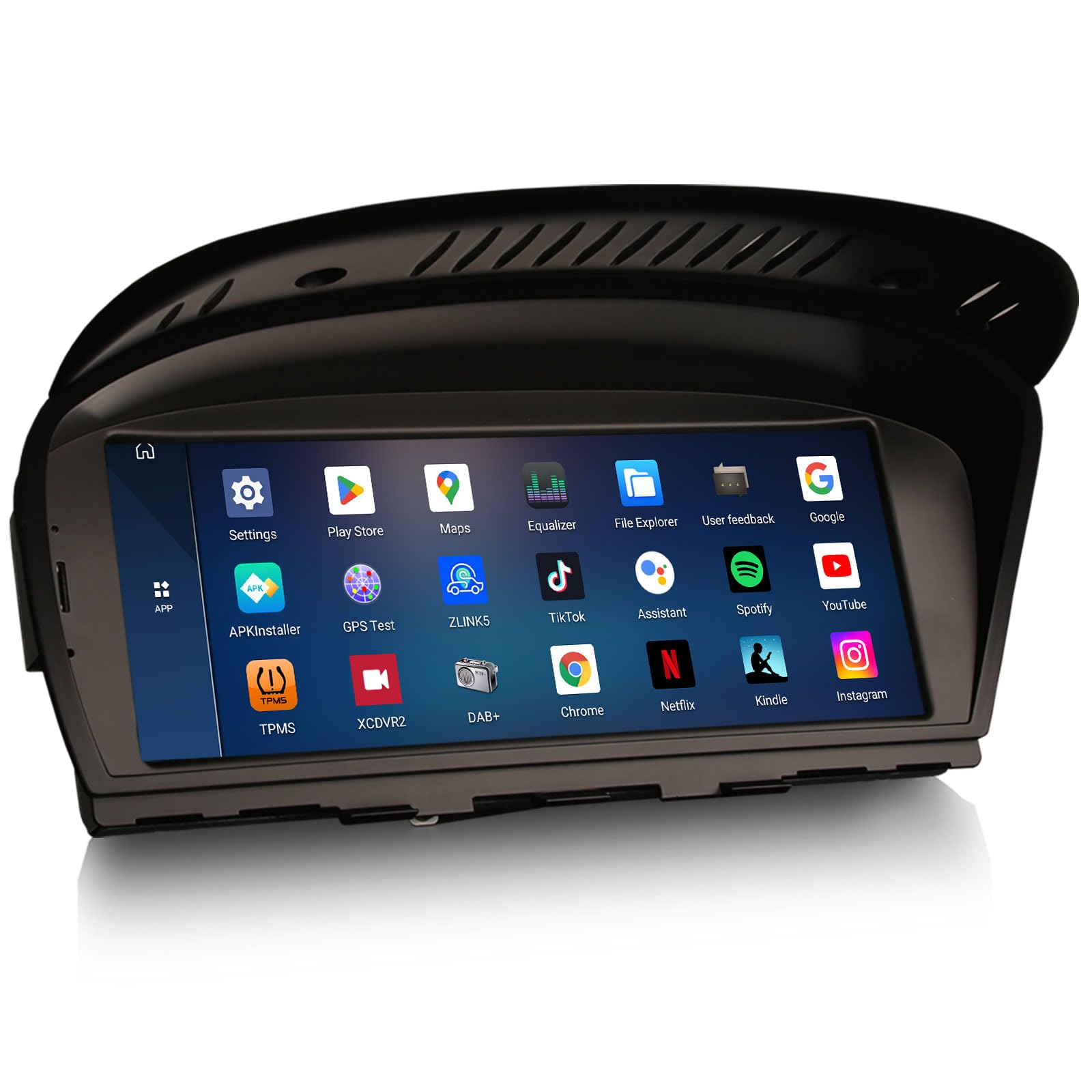 8,8" IPS Qualcomm 8 Kern 8GB RAM 128GB ROM Android 16 DAB+ Autoradio für BMW 3er E90 E91 E92 E93 5er E60 E61 6er E63 E64 2005-2008 CCC GPS Navigation CarPlay Android Auto WiFi USB Bluetooth SWC iDrive