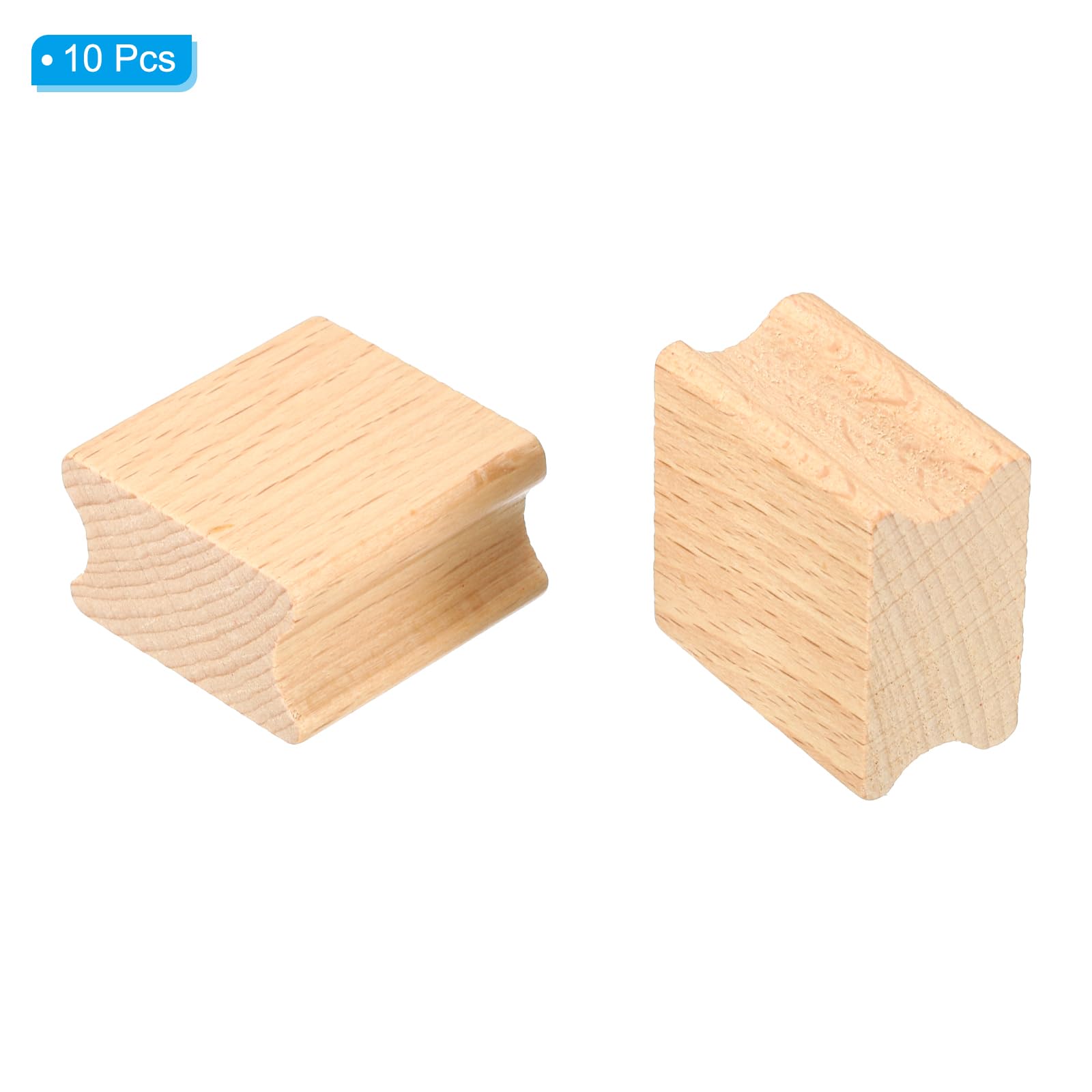 PATIKIL 35x35mm Blank Wood Rubber Stamp Mounts - Image 3