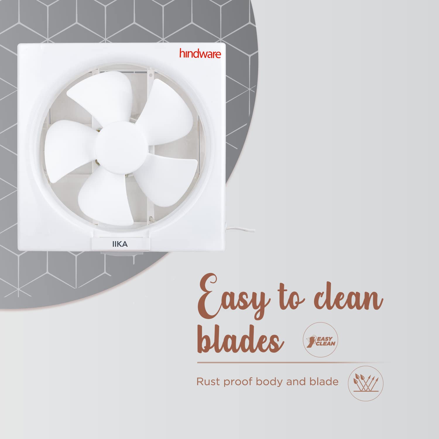 Hindware Ilka Exhaust Fan - Odorless Air -5