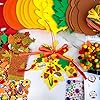 Winlyn 24 Sets Fall Crafts Kits DIY Thanksgiving Pumpkin Apple Acorn Autumn Leaf Ornaments Decorations Sets Foam Stickers Arts and Crafts for Kids Holiday Party Favors Home Classroom Activities #1