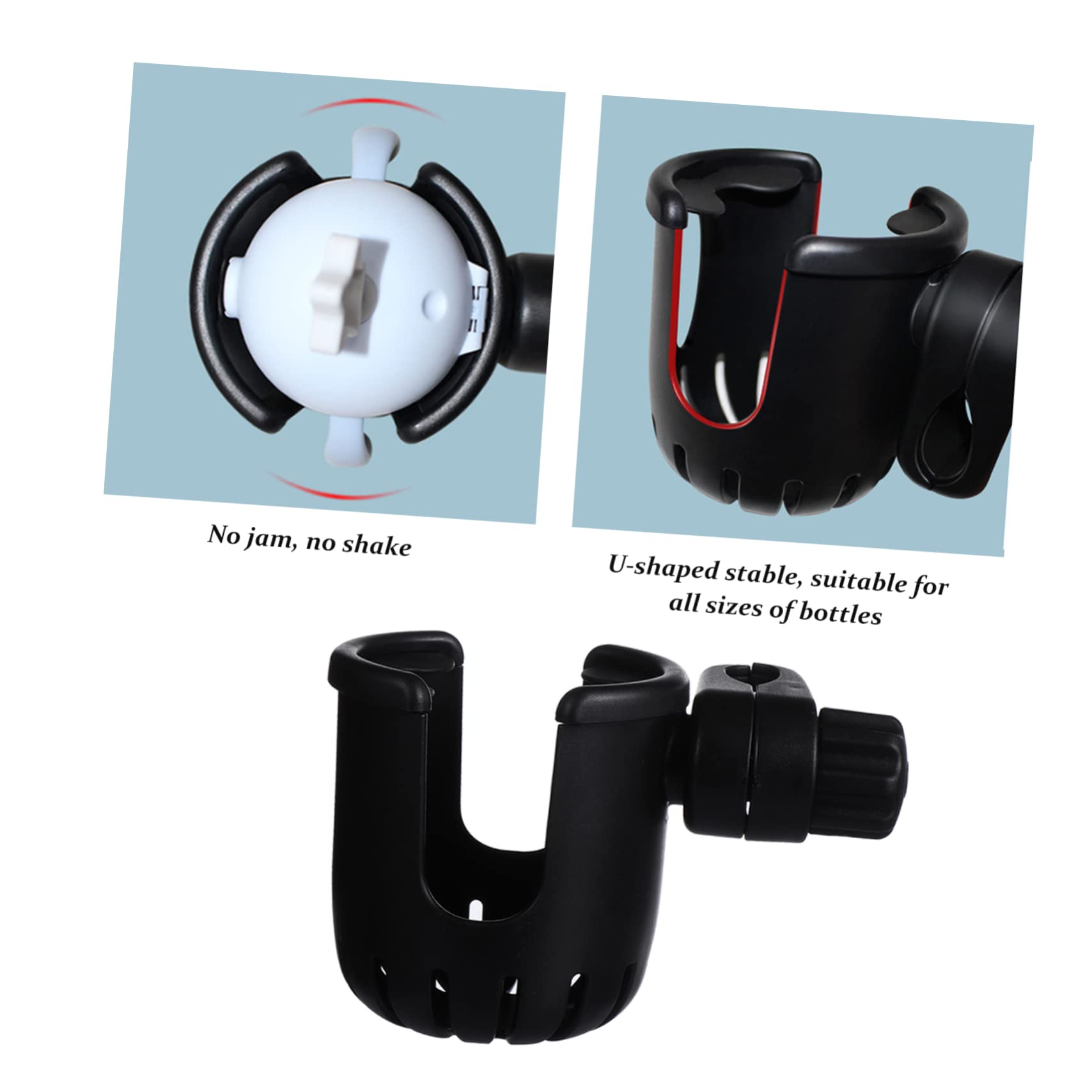 Happyyami 360 Rotating Baby Stroller Bike Universal Cup Holder Water Bottle Rack for Cart