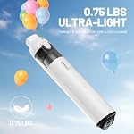 Litheli Aspirateur portatif sans fil, LiteVac Mini Aspirateur portable à vide 10000Pa/6000Pa Double-filtre,0.75LBs, Moteur sans brosse, HEPA Filtre, avec 4Ah Batterie swappable