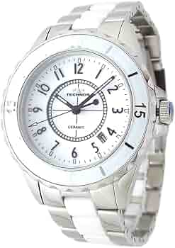 Amazon | TECHNOS テクノス メンズ 腕時計 セラミック ホワイト