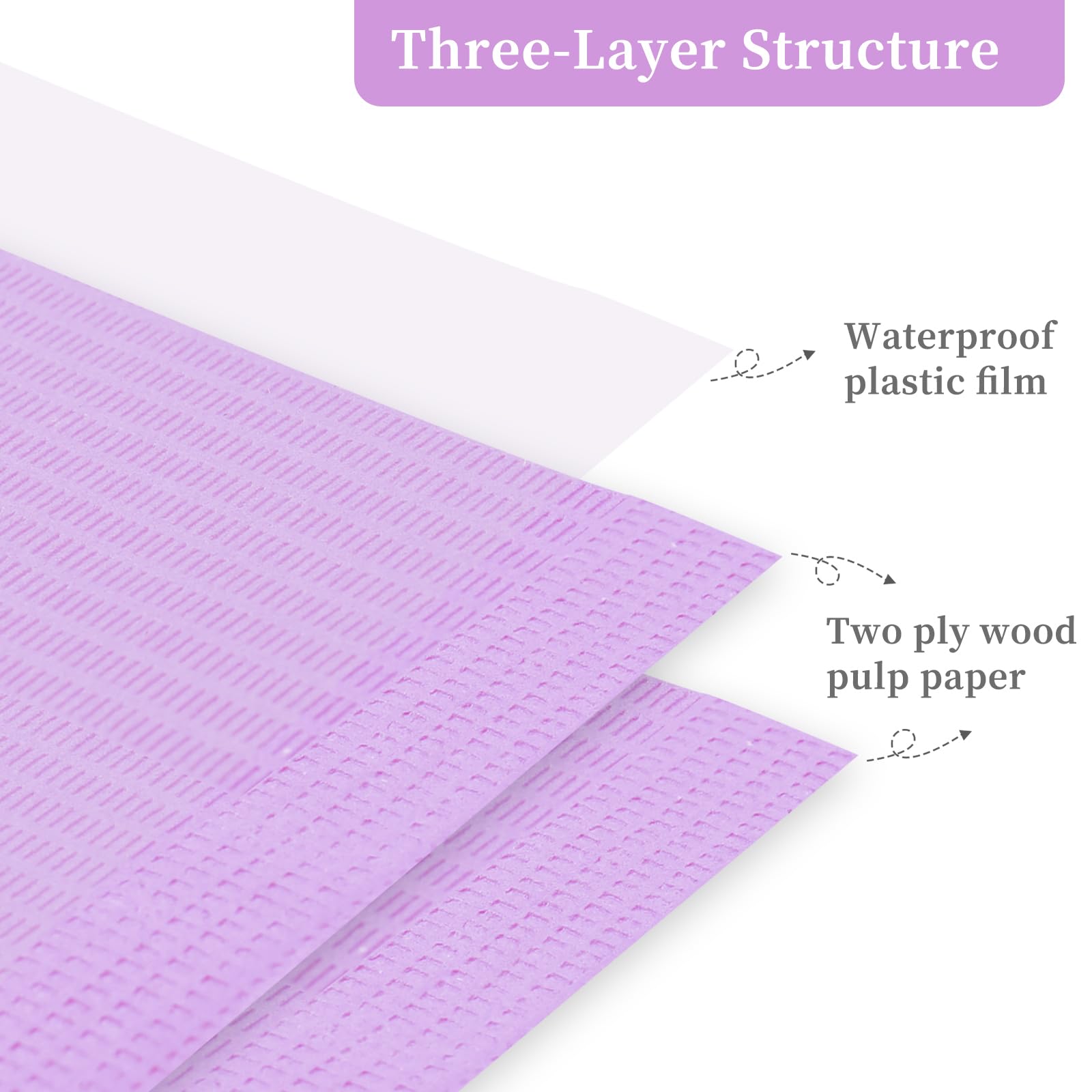 YINGJEE 125Pcs Nail Art Table Mats, Disposable Nail Tips Art Table Towels Mat - Image 4