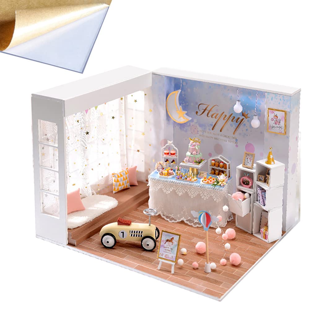 Amazon | 大型 1:12 DIY ドールハウスキット クリエイティブな