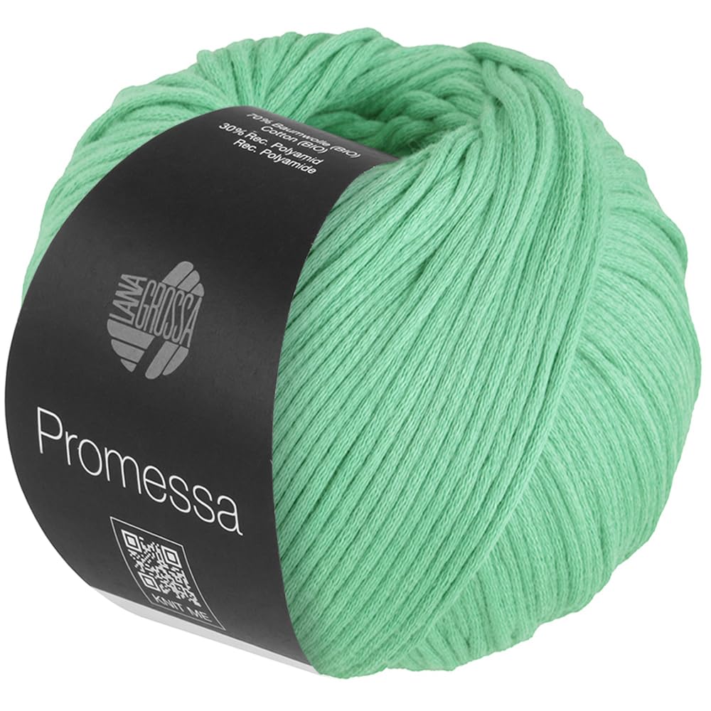 LANA GROSSA Promessa Strickgarn - 70% Bio-Baumwolle & 30% Polyamid, 50g/125m