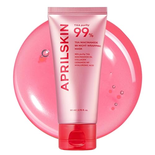 APRILSKIN TXA Niacinamide 99 - Máscara de envoltura nocturna 99% TXA de alta pureza + niacinamida para un tono de piel desigual Refuerzo de la