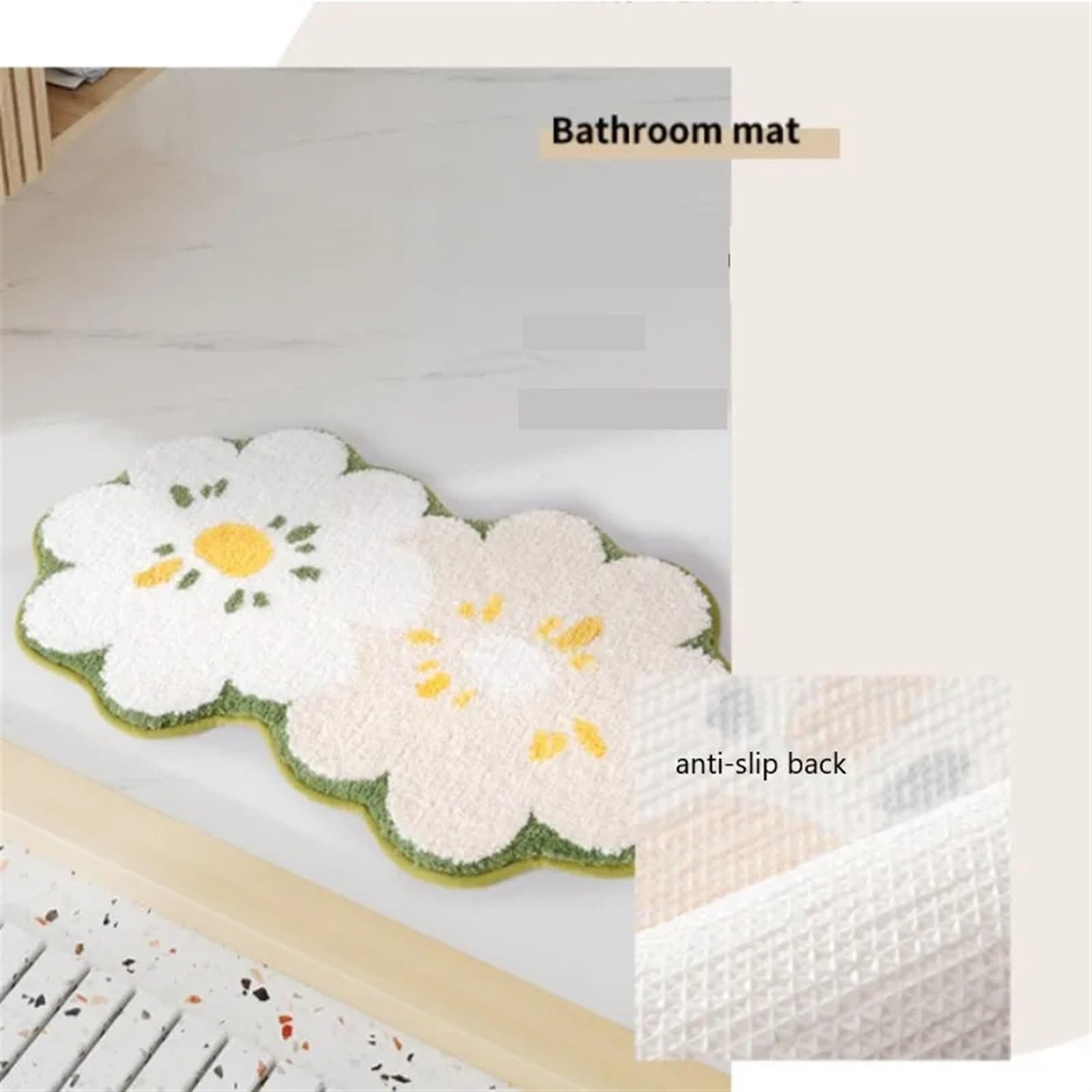 Tappeto da bagno Tappetino da bagno Tappeto da doccia morbido antiscivolo Tappeto da bagno carino in microfibra Tappetini spessi (Color : grigio, Size : 53x90cm)