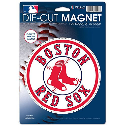 Wincraft MLB Boston Red Sox 26842014 Die Cut Logo Magnet, Small, Black