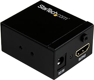 StarTech.com 115 ft/35 m HDMI Signal Booster - 1080p Signal Repeater - HDMI Inline Amplifier & Extender - 7.1 Audio Support (HDBOOST), Black