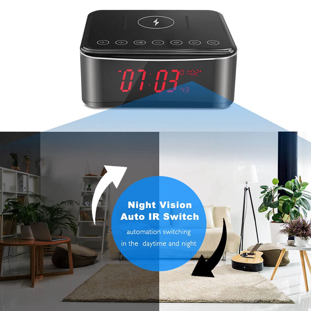 Hidden Camera Wifi Spy camera in Wireless Charger ,Bluetooth Speaker