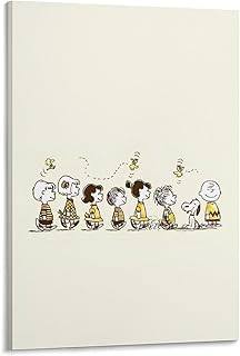 スヌーピー ポスター バスルーム ベッドルーム リビング装飾 キャンバス ウォールアート プリント20x30inch(50x75cm)