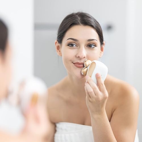 Miniatura 2 de Afeitadora eléctrica para mujer, sin dolor de 5 cuchillas, depiladora inalámbrica para axilas y piernas de cara femenina, oro rosa