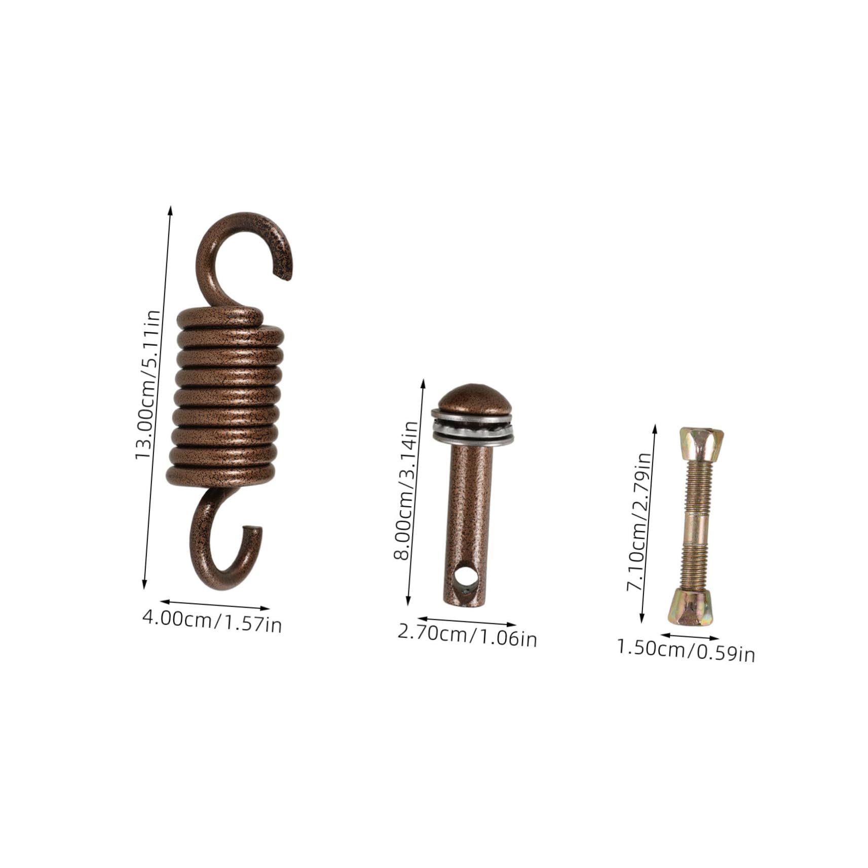 POPETPOP Kit de Resorte Oscilante de Metal para Colgar Hamacas y Sillas Colgantes, Aleación de Acero Hierro, Absorbe Golpes, Uso en Jardín y Balcón