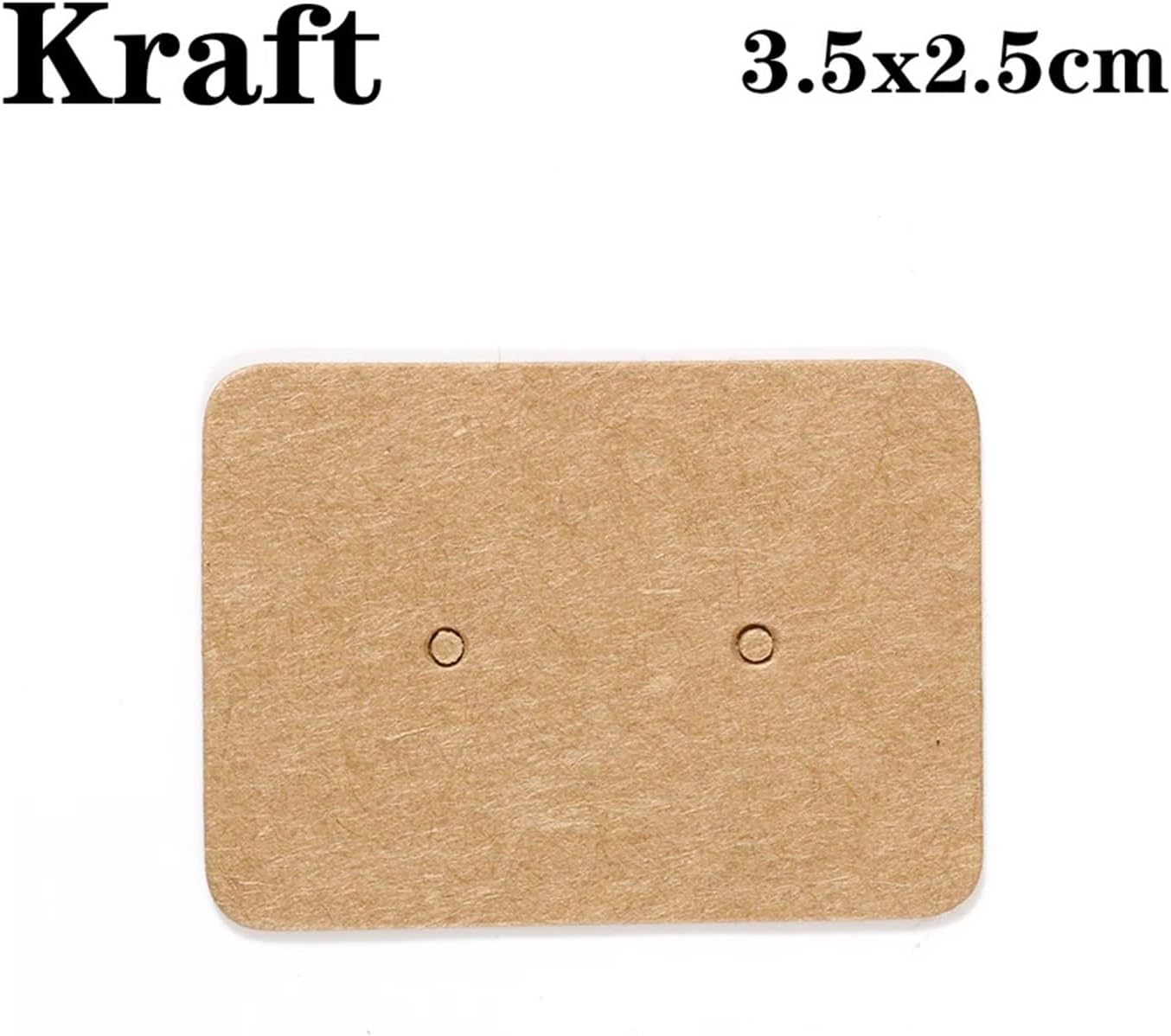 Earring Cards 500pcs 3.5x2.5cm Earrings Display Cards Kraft Paper Card for Women Handmade Jewelry Earring Packaging(White 3.5x2.5cm)