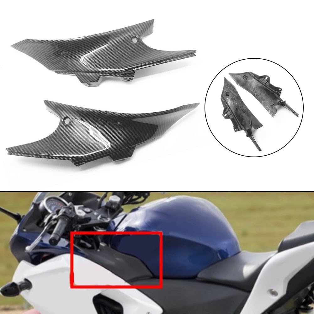 Accessori per moto Sportivi Copertura Laterale per CBR 250R Accessori | Finitura carbonio nera, materiale ABS per robusto, look per sportivo aggressivo, protezione urti laterali