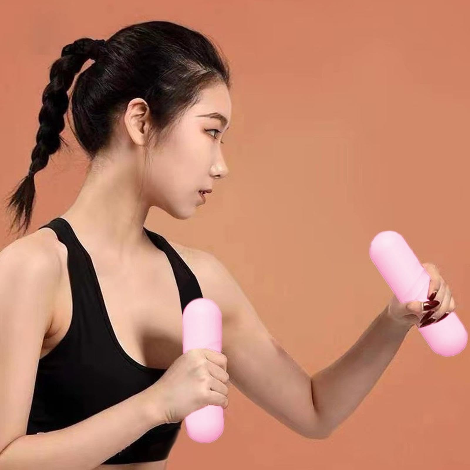 Zestaw hantli do treningu 2 sztangi ręczne | 2 kg Domowy sprzęt fitness dla mężczyzn, kobiet i dzieci do ćwiczeń
