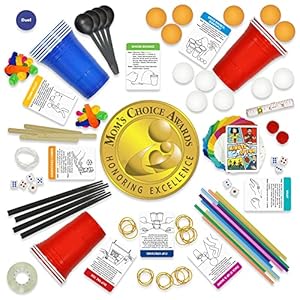 Funwares Minute of Fun Game - Minute to Win It Games for Kids, Adults, Teens, Families, Game Night, Gift for Home, Birthdays, or Travel. 2-12 Players! Original Edition, 237 Challenges Funwares Minute of Fun Game Minute to Win It Games for Kids Adults Teens Families Game Night Gift for Home Birthdays or Travel 2 12 Players Original Edition 237 Challenges