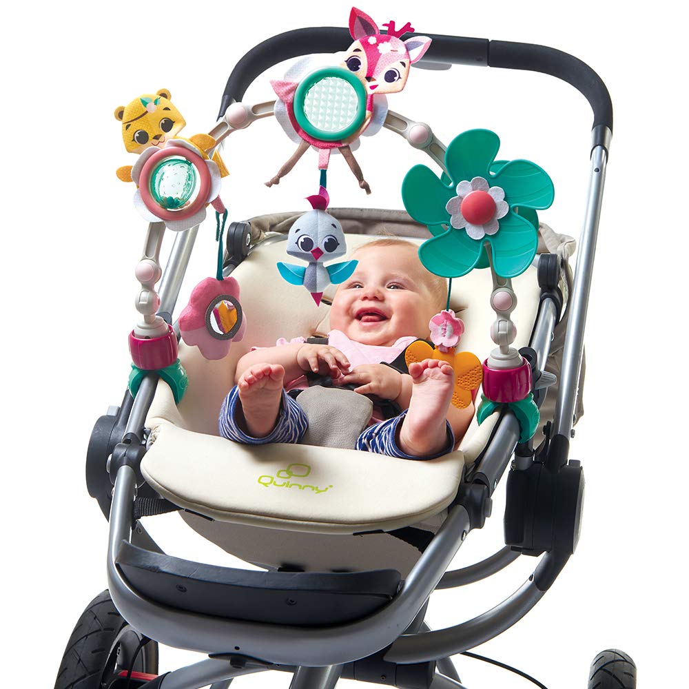 Tiny Love Arche d’activité Sunny Stroll avec Hochets, dès la Naissance, Clips de Fixation Universels Compatibles avec toutes les Poussettes ou Landaus, Collection Tiny Princess Tales