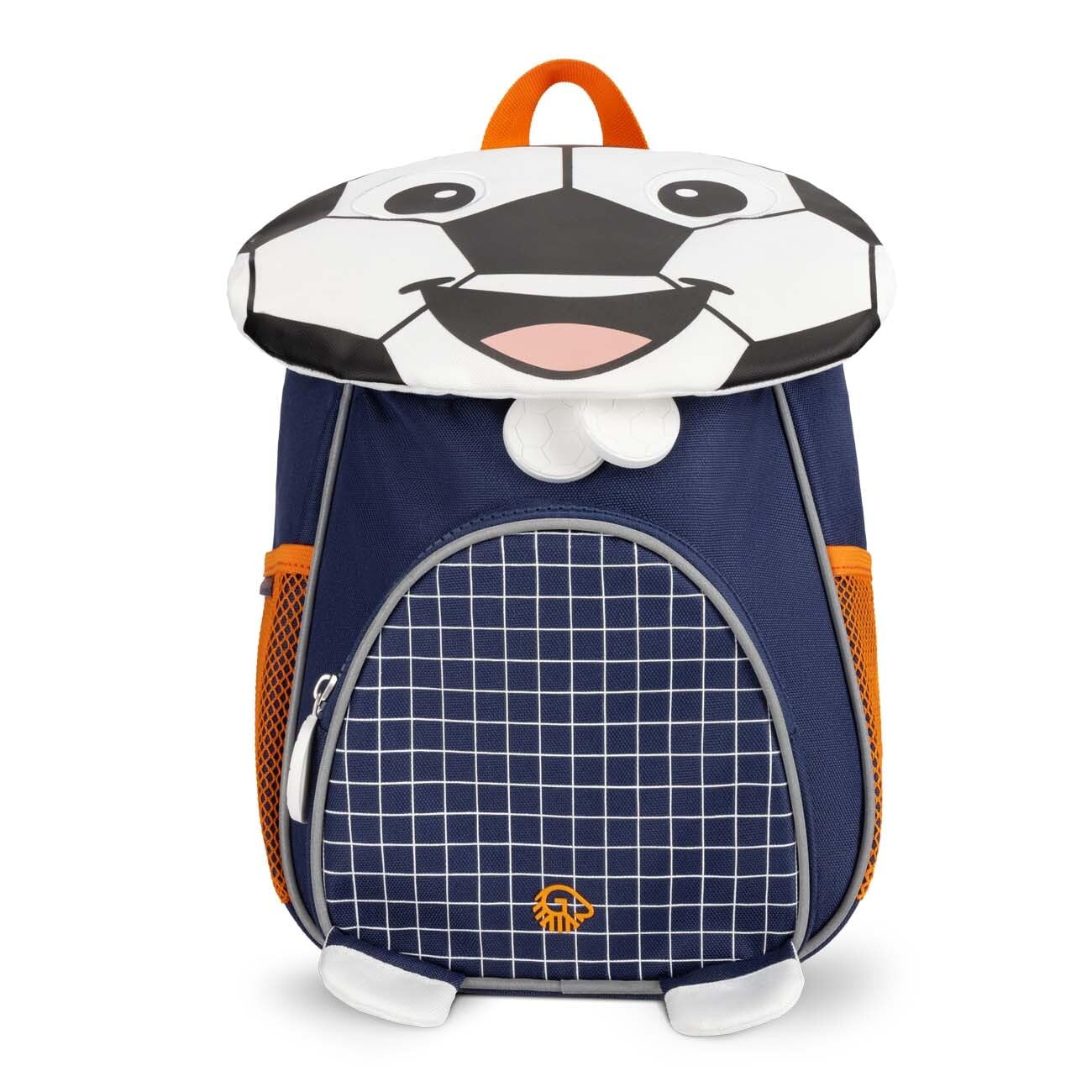 Giesswein Kinderrucksack Jungen - Kindergartenrucksack 6L ab 3 Jahren | Kita-Rucksack mit Brustgurt, Reflektoren & Namensschild – in Feuerwehr Rot, Traktor Grün oder Fußball Blau für Kindergarten