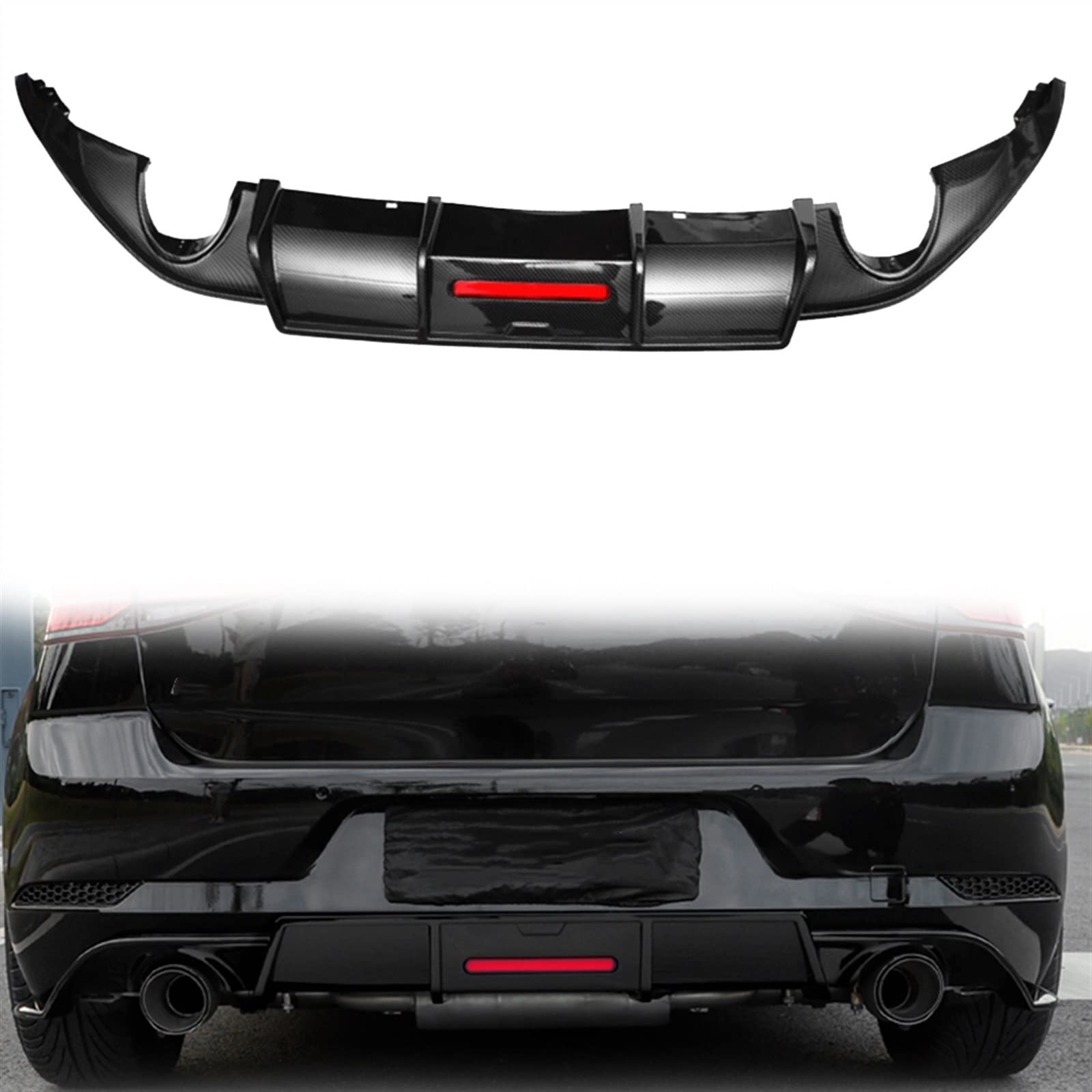 Diffuseur pare-chocs arrière Golf 7.5 GTI kit carrosserie spoiler ABS