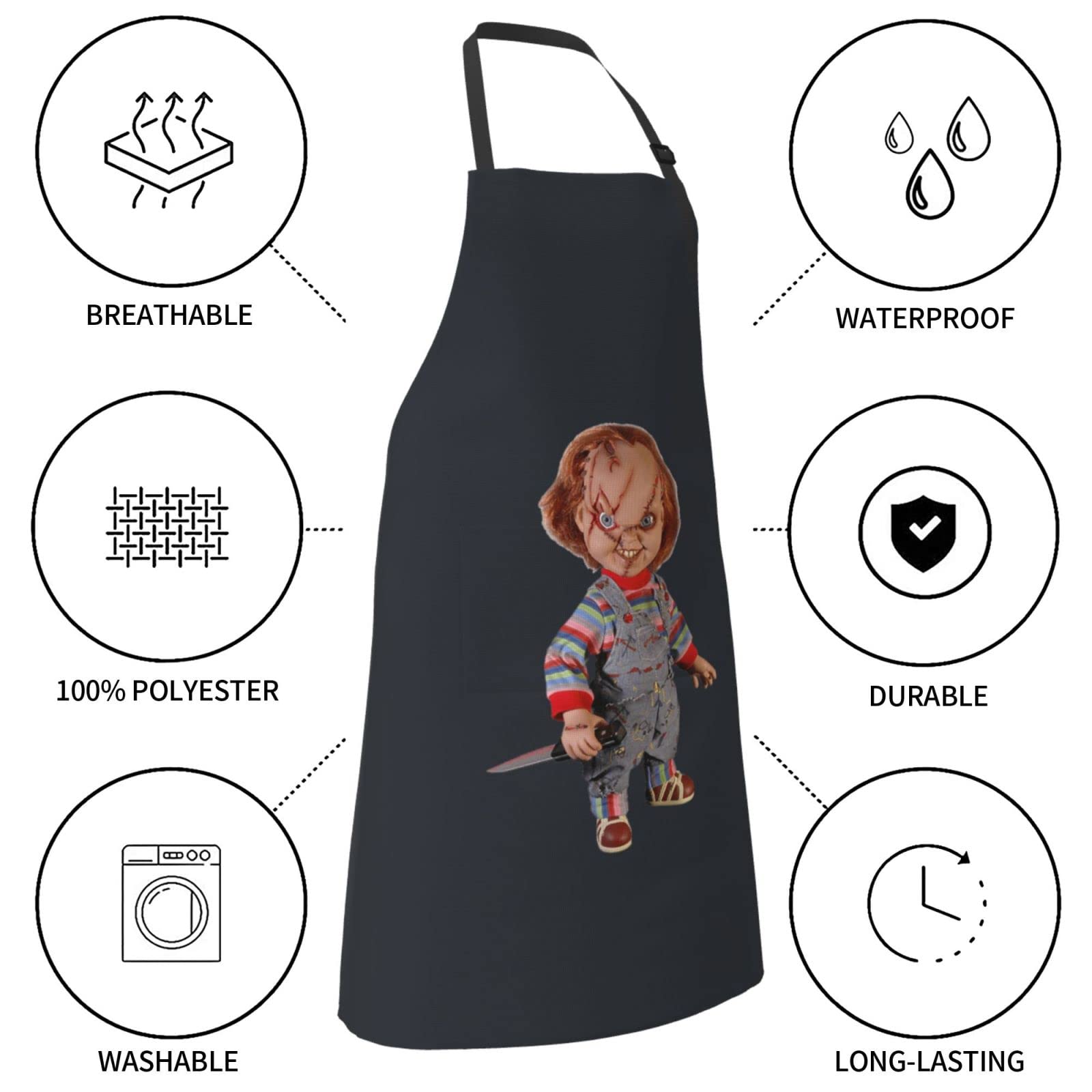 新品未使用チャッキー用エプロン TOT Kick Starter Version Amazon｜カフェエプロン エプロン チャイルド プレイ チャッキー