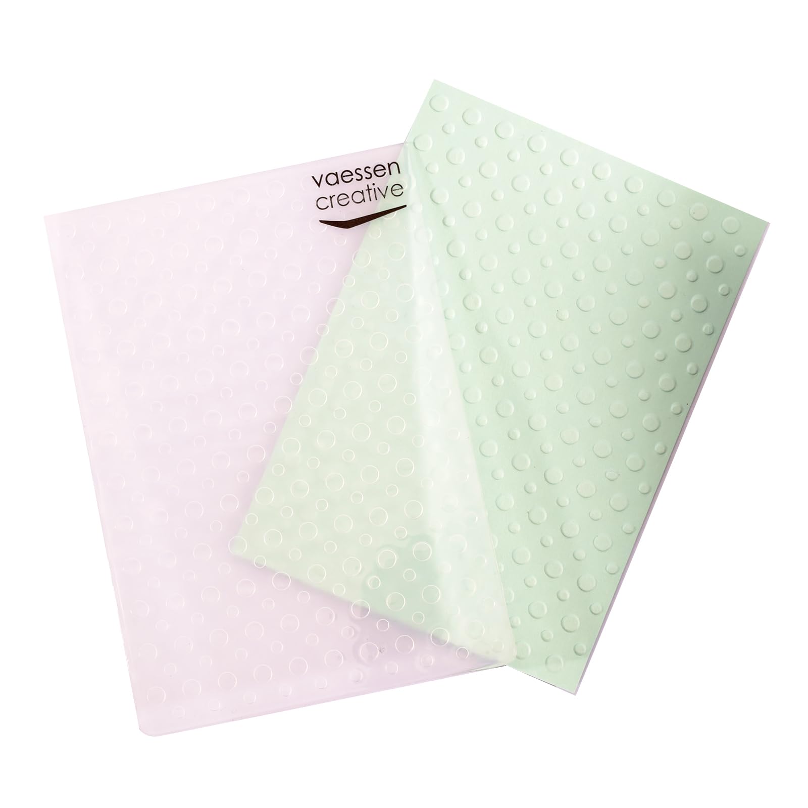 Vaessen Creative Carpeta de Embossing, Puntos 14,6 x 10,8 x 0,5 cm, 1 pieza, para Tarjetas de Cumpleaños, Tarjetas de Nacimiento, Tarjetas de Navidad y Manualidades con Papel
