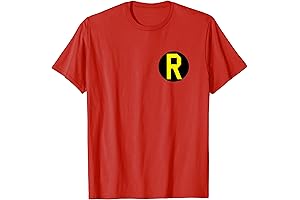 Official DC Comics Batman Left Chest Robin Logo T-Shirt