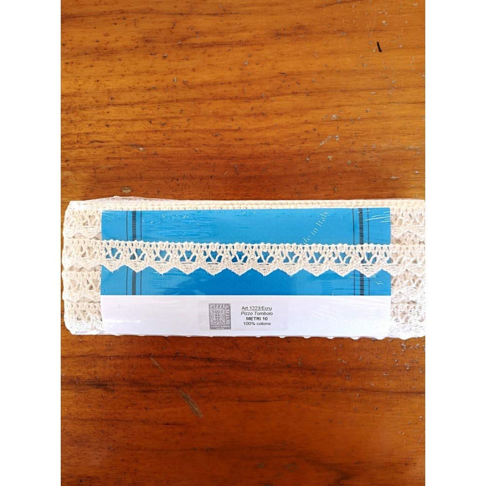 Nastro Di Pizzo Bianco 10 Iarde - Bordo Vintage In Cotone Per Cucito, Decorazioni Matrimonio E Fai Da Te - Foto 12