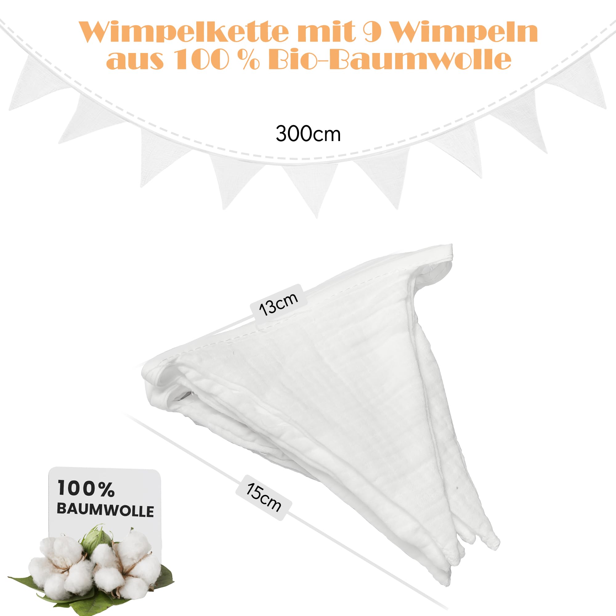 Hook Hausbett Himmel Betthimmel für Hausbett Kinder – Leuchtender Sternenhimmel Stoffhimmel für Hausbett Deko für Mädchen & Jungen – Himmel für Hausbett & Bodenbett (Weiß, H135 x B420 cm (1er Pack))
