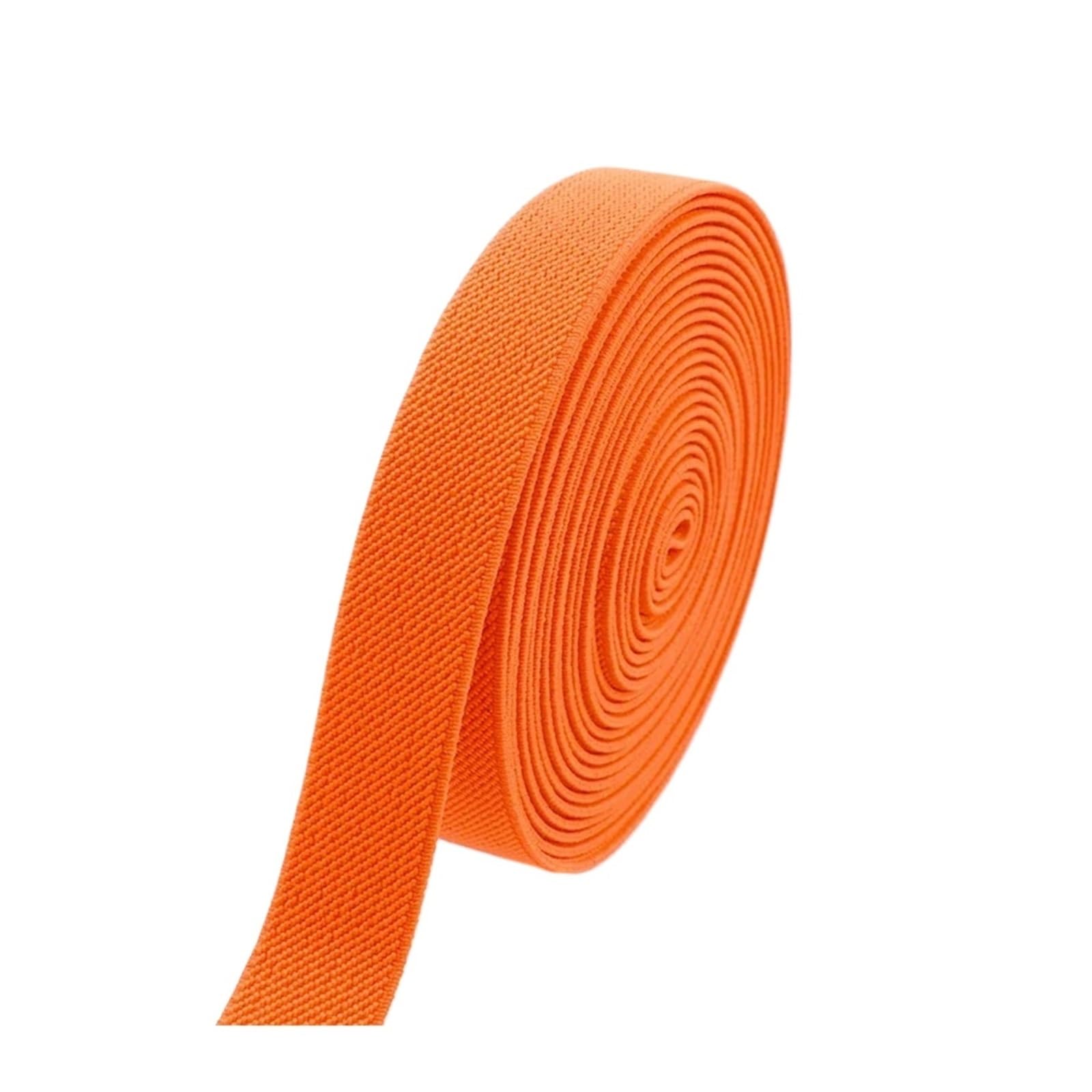 1-10M 38mm Opaski elastyczne na pasek torby pasek w talii plecak na ramię gumka pas ubrania taśmy rozciągliwe DIY akcesoria do szycia(FluorescentOrange,8Meters)