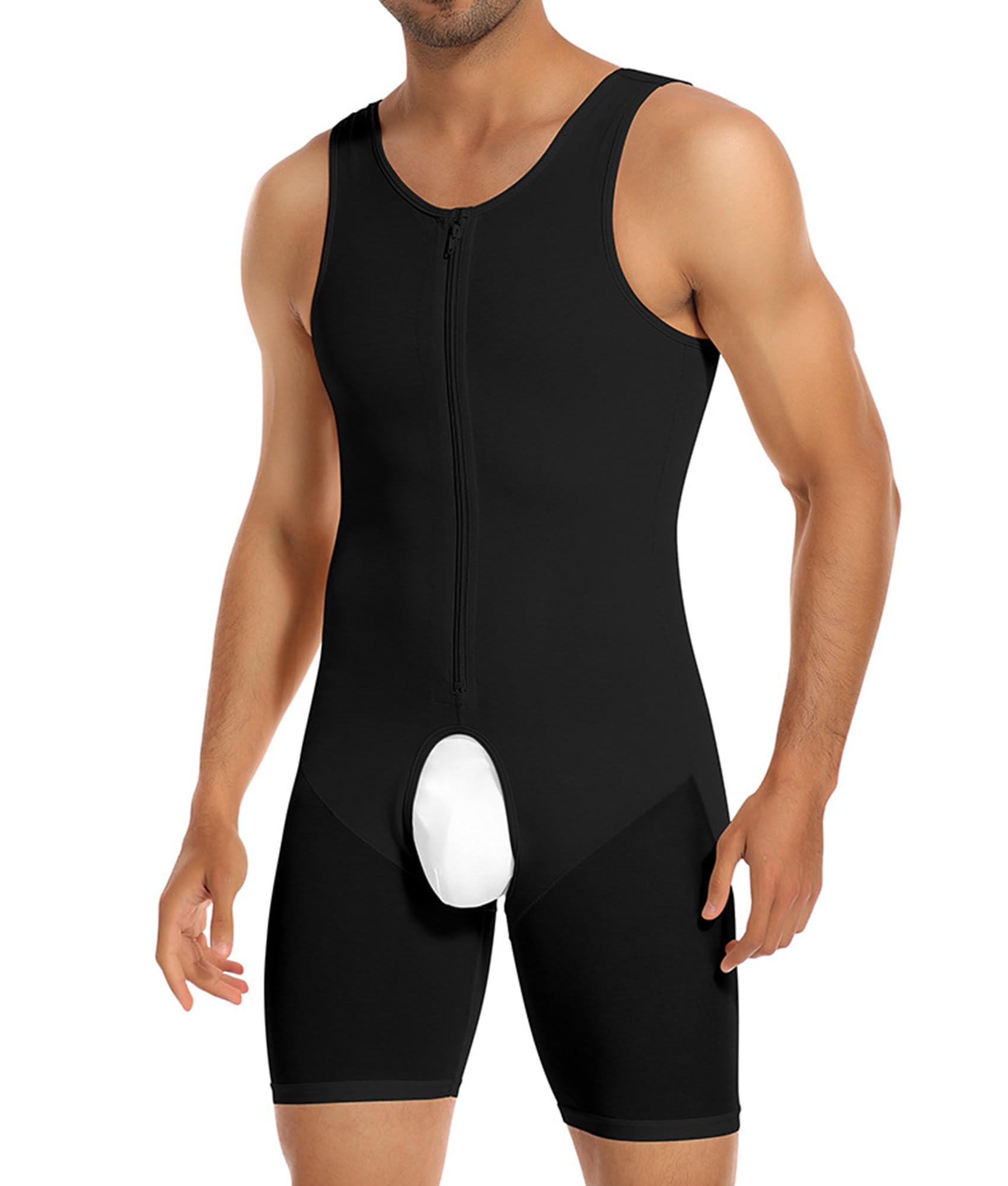 Pantalones Cortos moldeadores de Cuerpo para Hombres 4XL-6XL, Body Adelgazante Fajas Pantalones levantadores de Cadera Todo en uno Control de Barriga Faja de contracción Abdominal