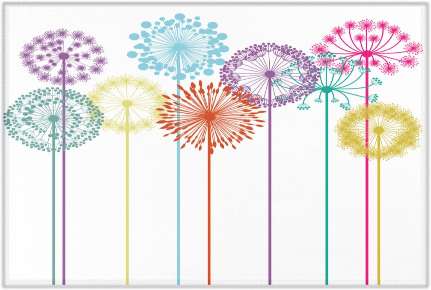 2 x 3 feet Colorful Ring Design Super Soft Area Rug for Kids Baby Nursery, Nursery Decor Throw Rugs for Bedroom, Living Room, Fuzzy Rugs for Nursery